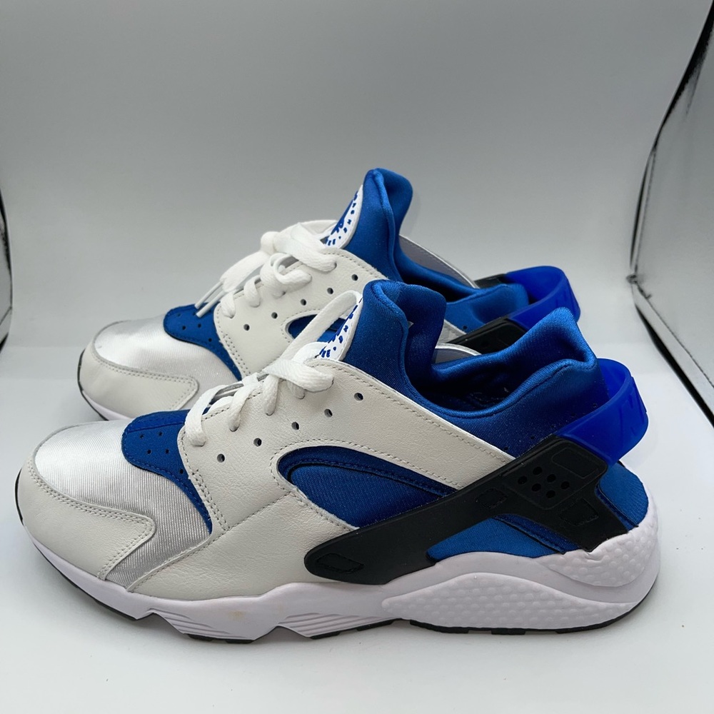 Nike Air Huarache White Metro Blue Sport Royal DD1068 106 Men's Size 12